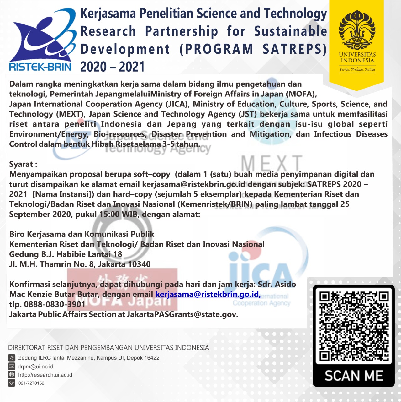 Kerjasama Penelitian Science And Technology Research Partnership For ...